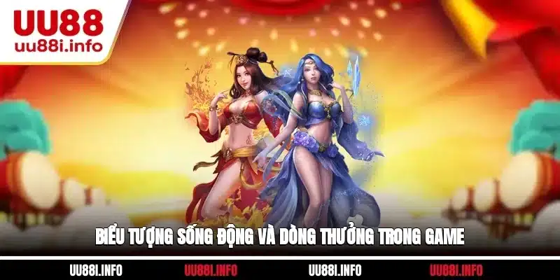 Biểu tượng sống động và dòng thưởng trong game